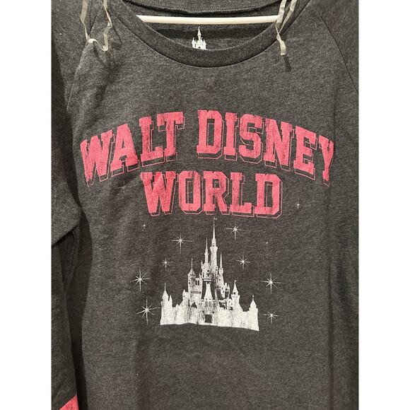 NWOT Disney Parks Walt Disney World Long sleeve Athletic lightweight Sweater L - Picture 2 of 4